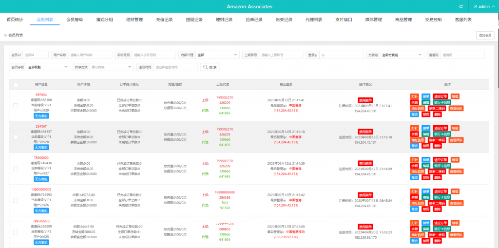 商业运营版本2025全新源码新版多语言 海外刷单抢单商城 订单自动匹配系统 抢单系统 分组模式 打针 vue php