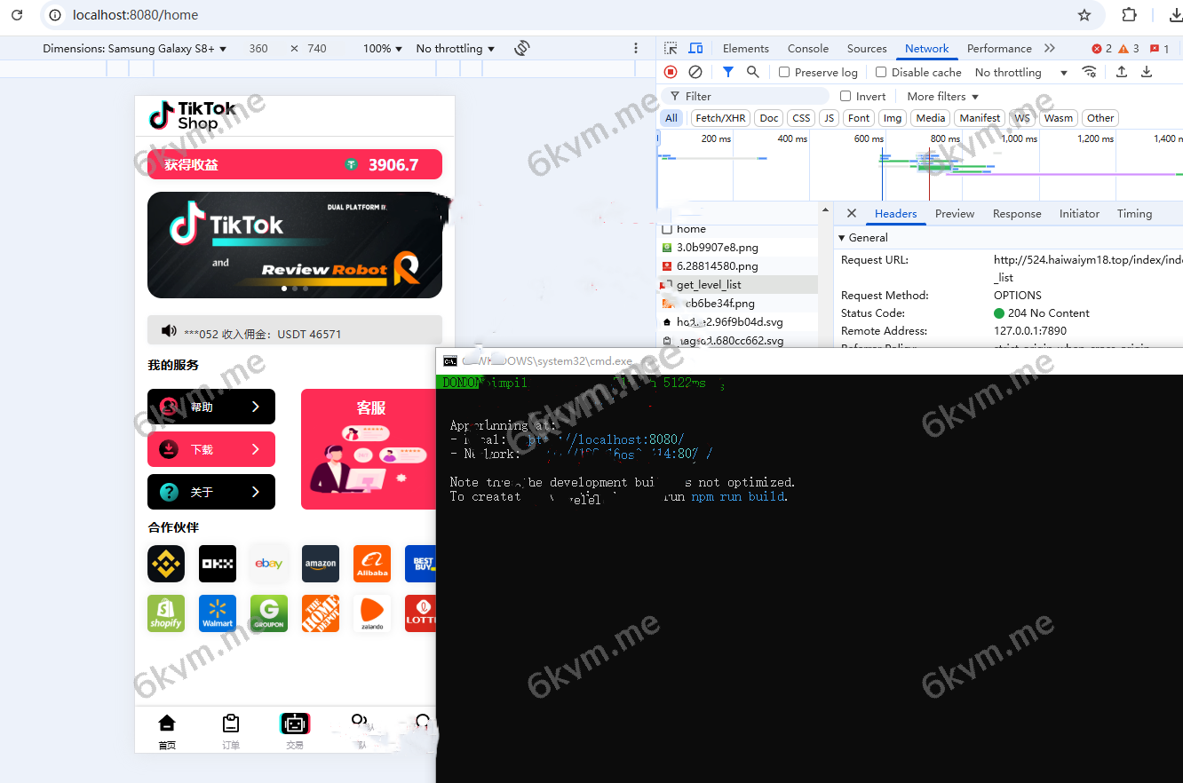 多语言定制tiktok抢单/海外tiktok刷单/分组/打针/前端vue &#8211; 玖福源码