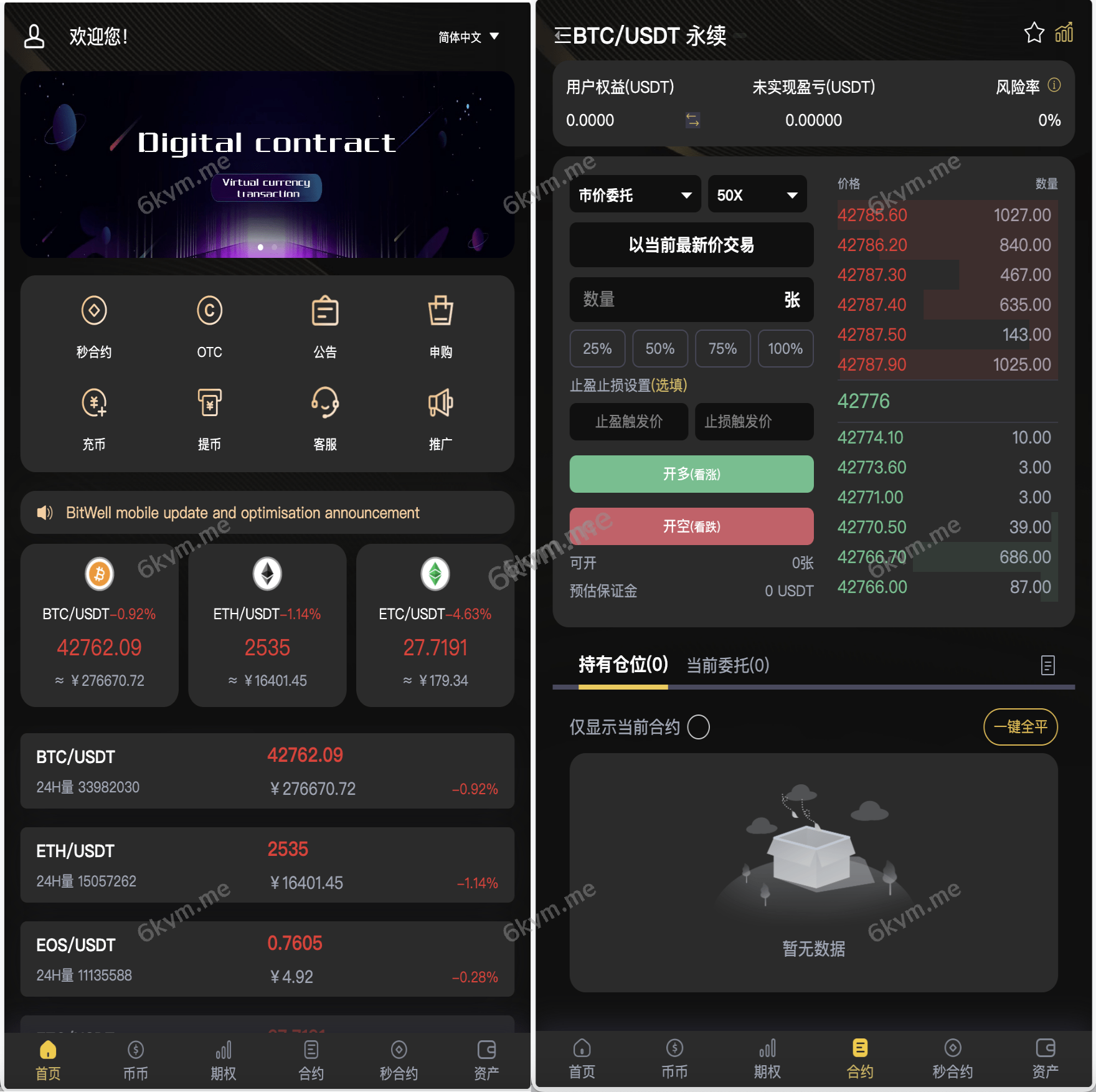 BieWell多语言交易所/15国语言交易所/OTC/永续合约/期权交易/币币交易/秒合约交易/申购/矿机/风控/代理渠道商
