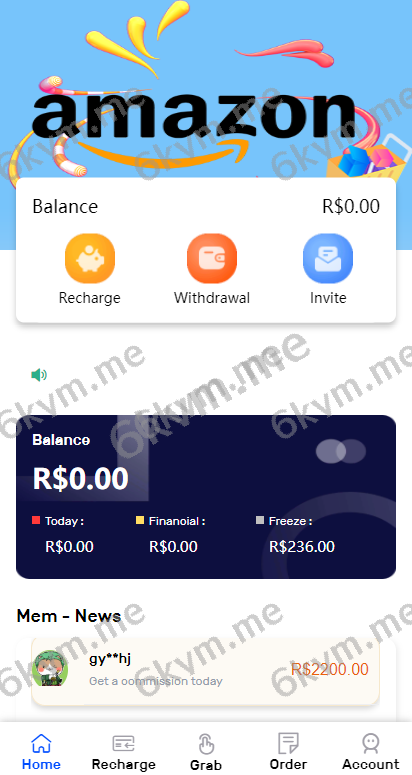 凡是在玖福购买源码买二送一活动2025年促销中新版UI多语言亚马逊抢单刷单系统/订单自动匹配系统玖福出品