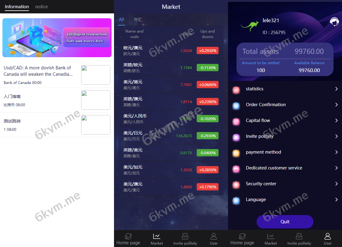 5国语言交易所完整修复K线USDT外汇交易源码下载
