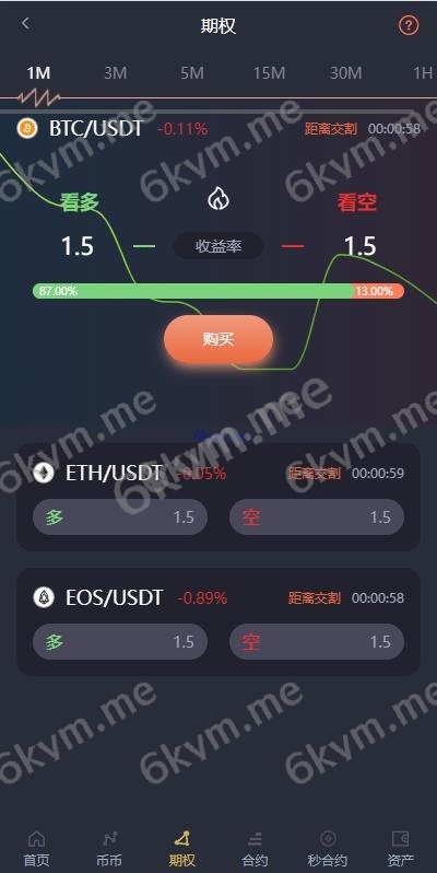 新版多语言 海外投资理财 交易所系统 期权合约 秒合约 新币申购 UniApp