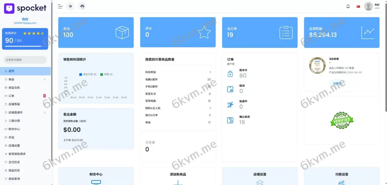 PHP新版本多语言跨境电商商城/支持TK,FB内嵌/封装可换logo增加了在线客服系统/增加POS定时下单新增防报毒处理