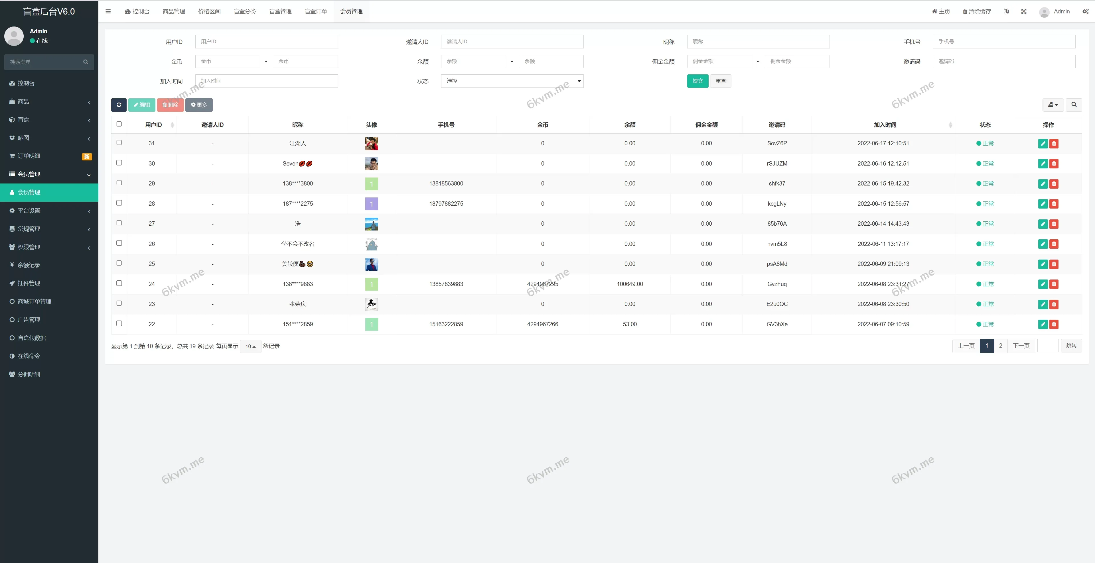 解密版通霸云盲盒V6.0 &#8211; H5盲盒商城交易平台，打造全新盲盒抽奖体验