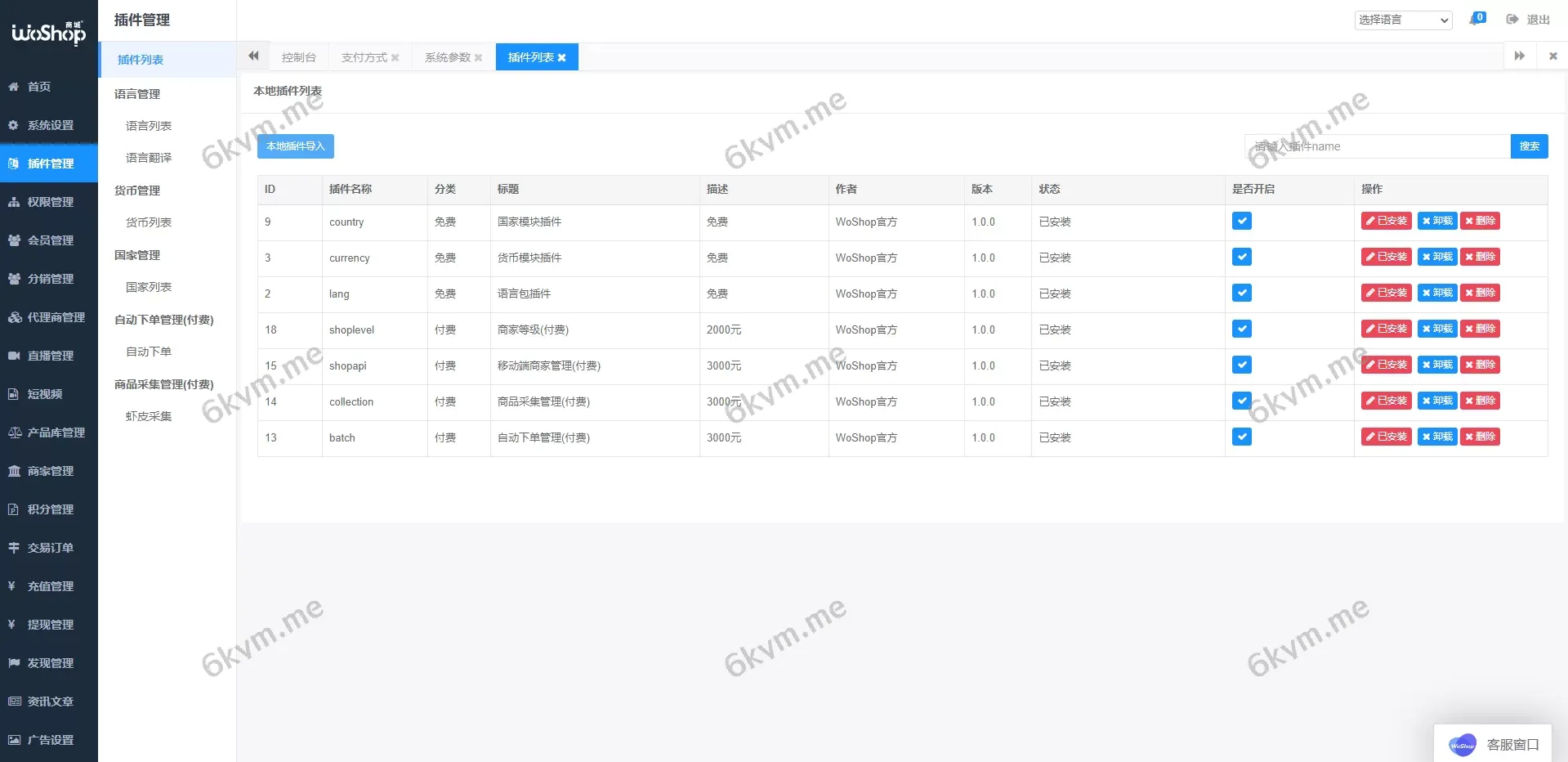 全套WoShop多商户跨境电商系统 &#8211; 支持多语言与国际支付，打造全球化电商平台