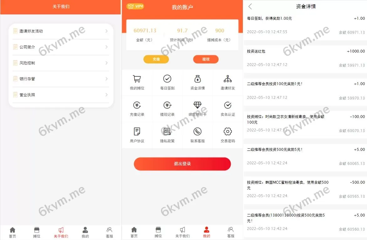 女性投资盘摆摊系统源码——投资理财与摆摊投资分红平台