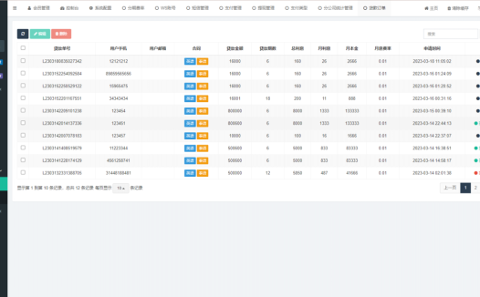 全开源小额贷款系统/套路贷系统/前端使用uniapp开发/后端使用fastadmin