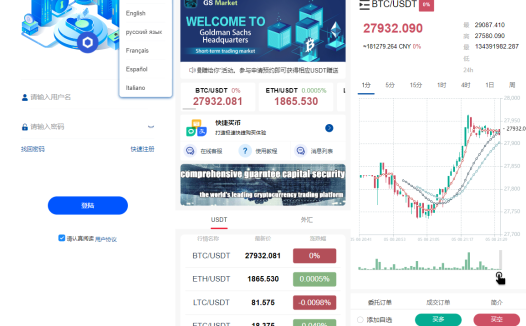 6国语言微盘/新版微交易所微盘系统/外汇期货贵金属虚拟币微盘源码下载